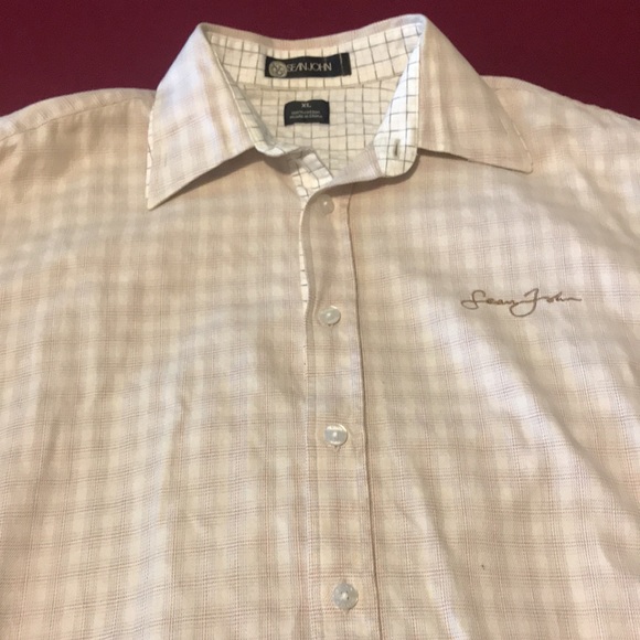 Cream Sean John button up shirt - Picture 5 of 5
